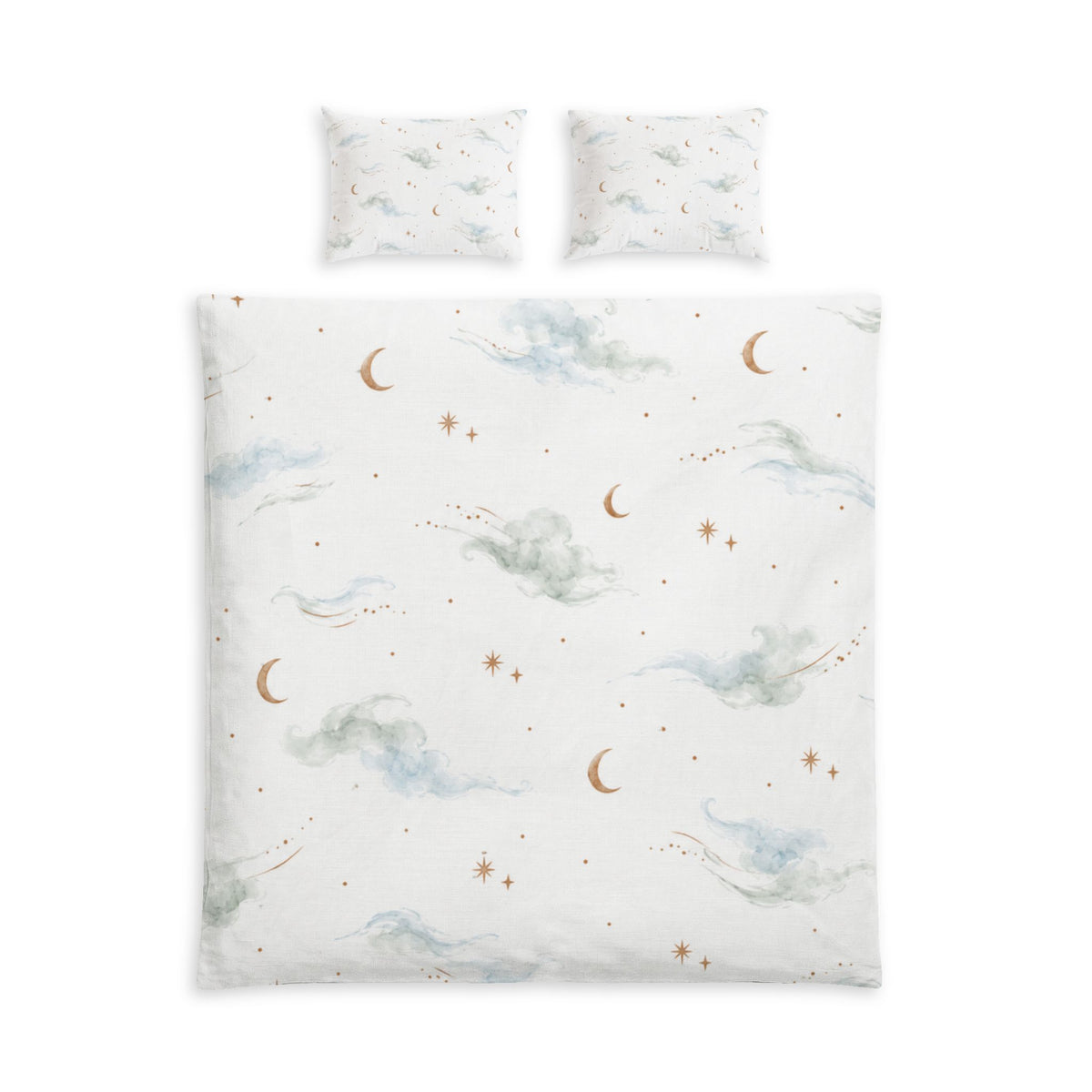 Celestial Cloud 100% Cotton Duvet Cover Set with 2 Shams