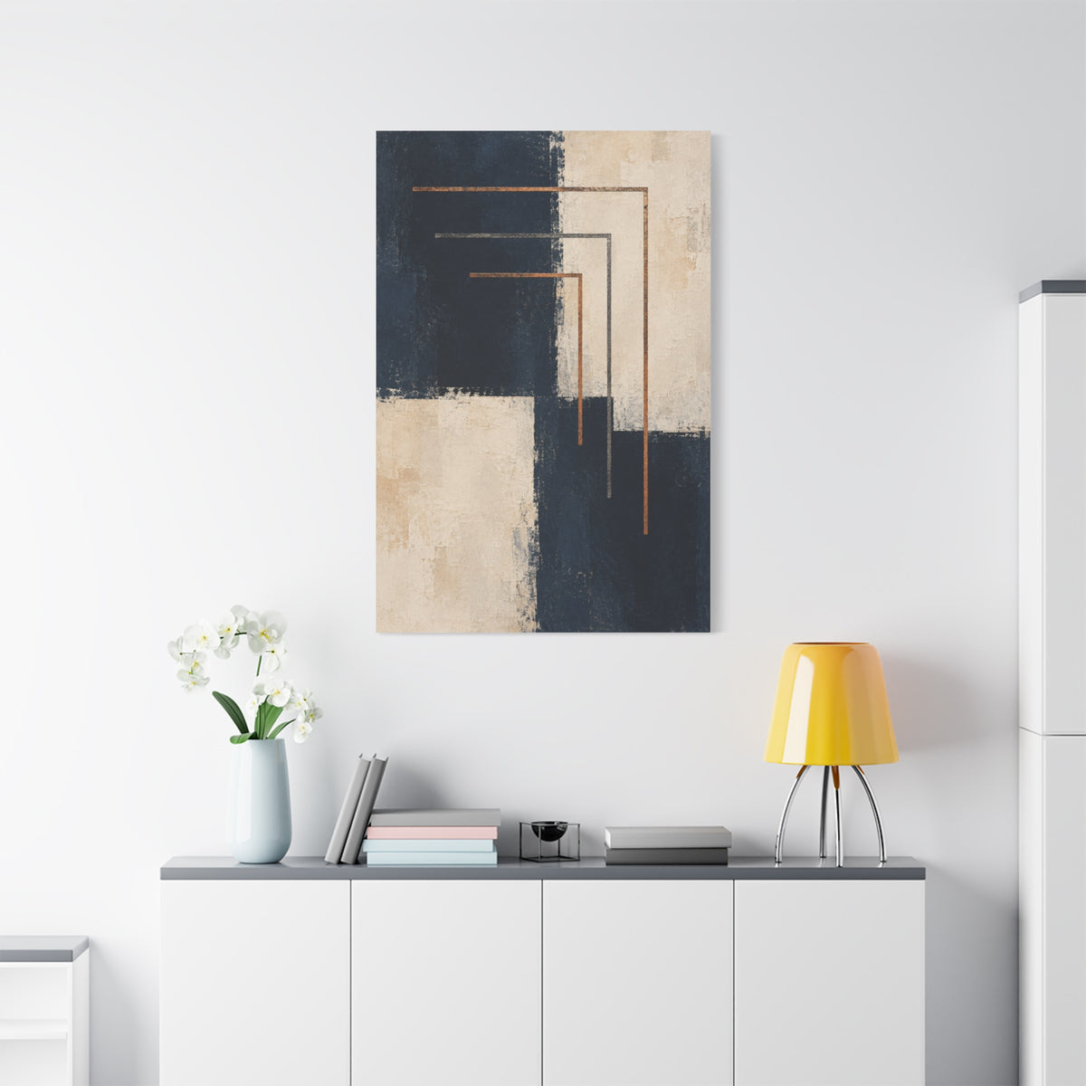 Copper Echo | Nordic Abstract Canvas Art