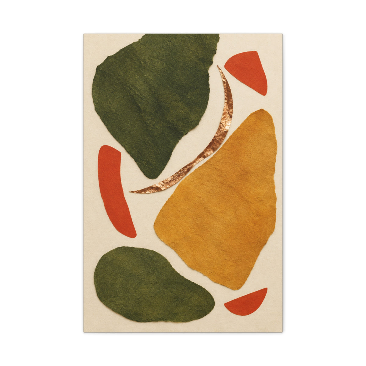 Ember and Moss | Nordic Abstract Canvas Art