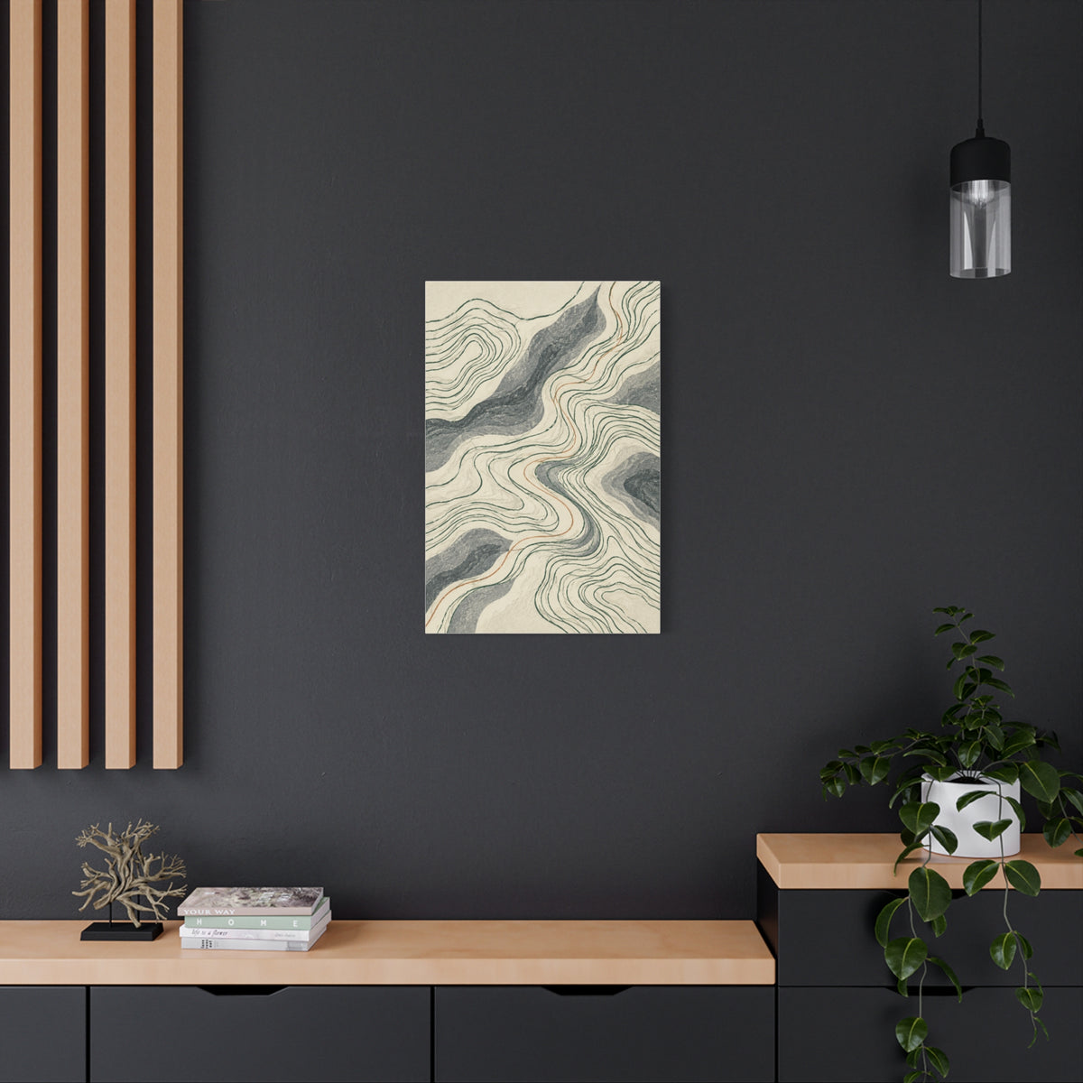 Northern Lines | Nordic Abstract Canvas Art