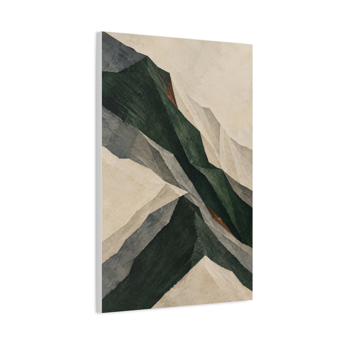 The Mountain Fold | Nordic Abstract Canvas Art