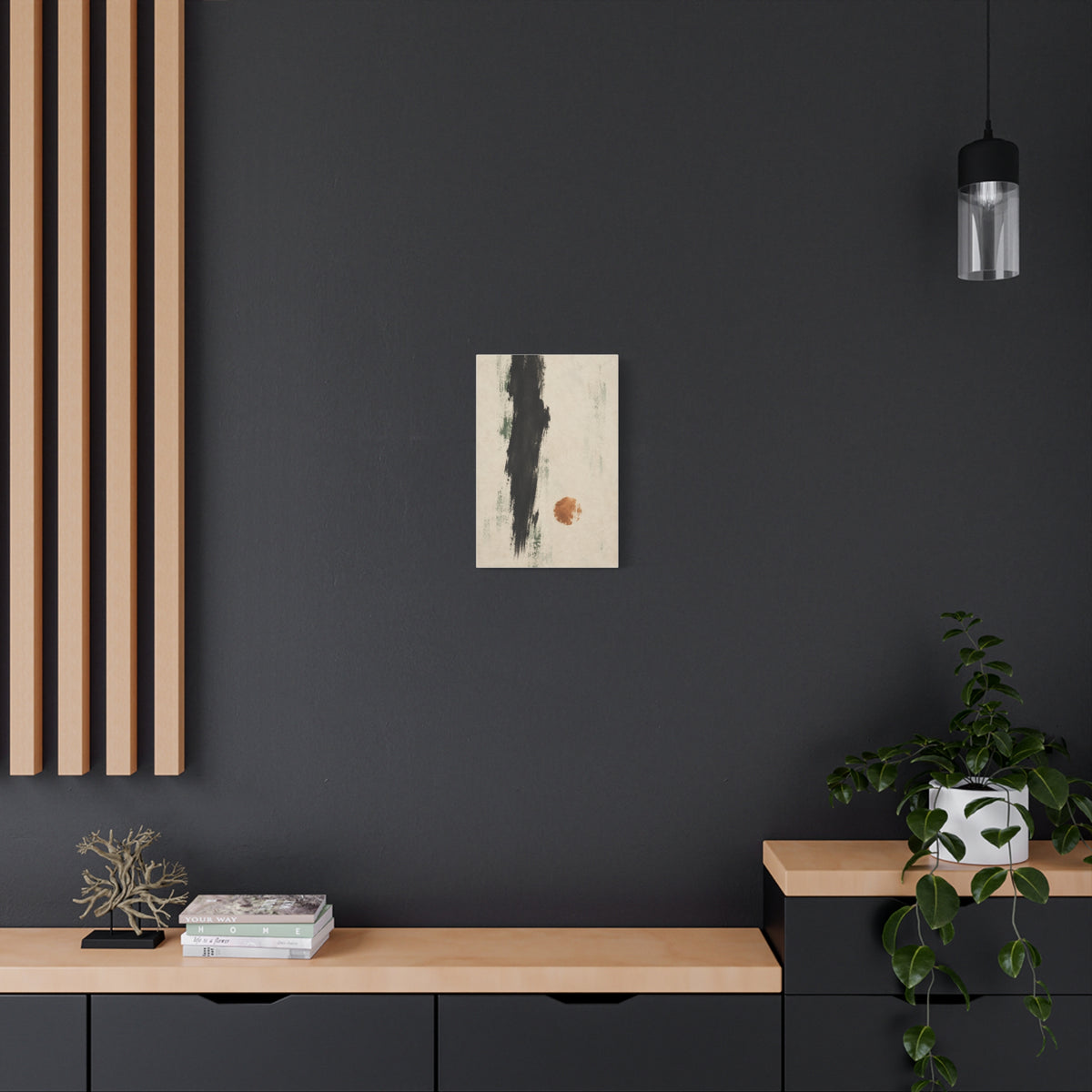 Copper Interval | Nordic Abstract Canvas Art