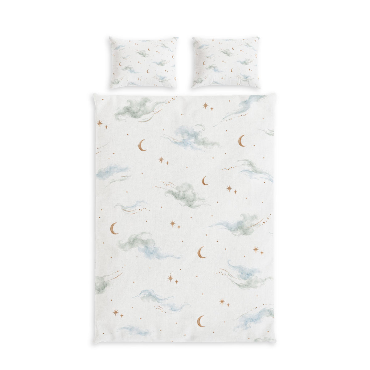 Celestial Cloud 100% Cotton Duvet Cover Set with 2 Shams