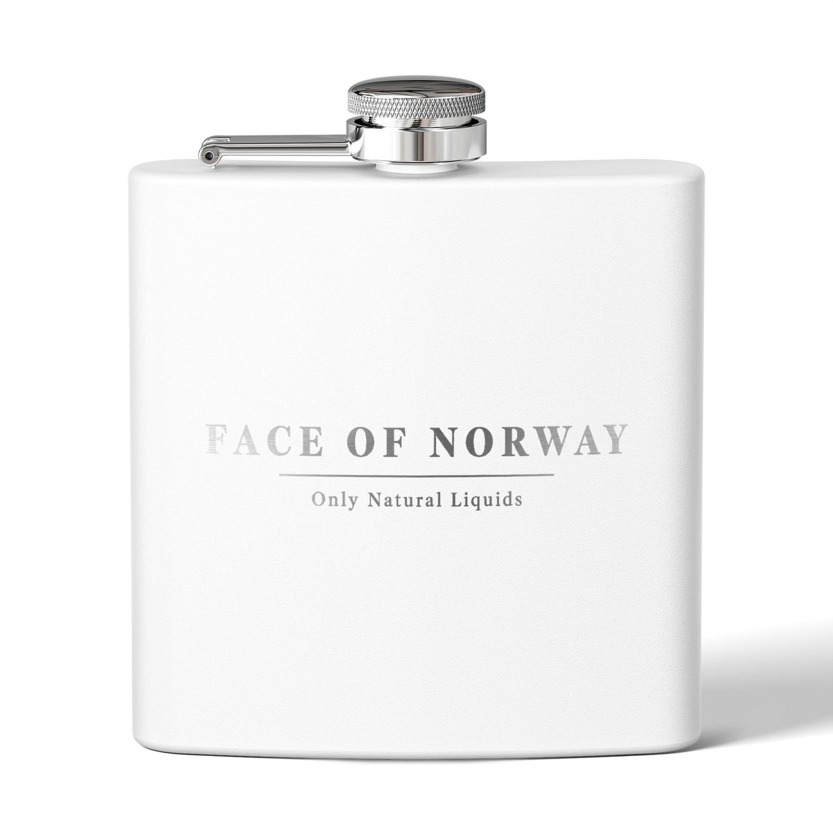 Face of Norway Engraved Hip Flask – 177ml Stainless Steel