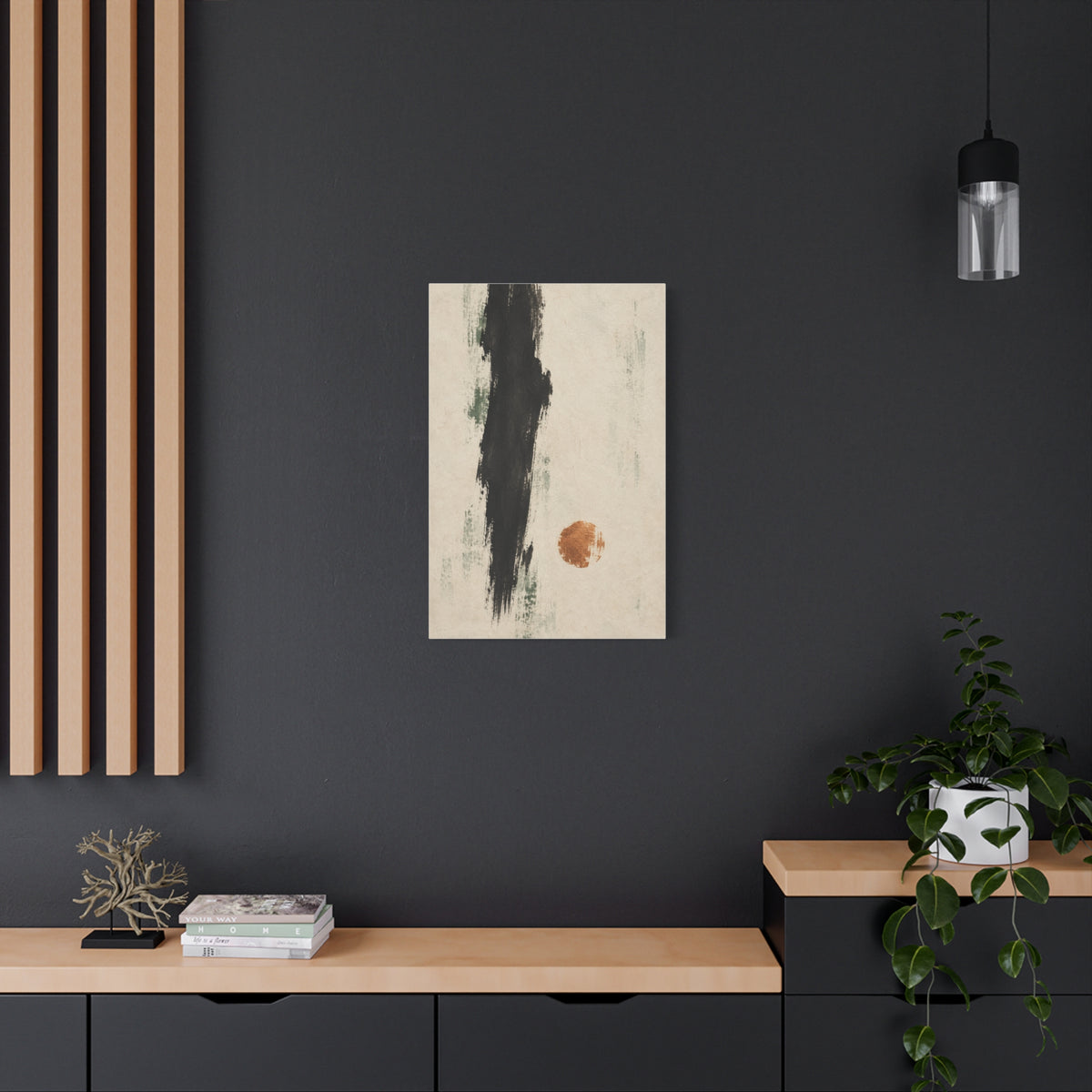 Copper Interval | Nordic Abstract Canvas Art