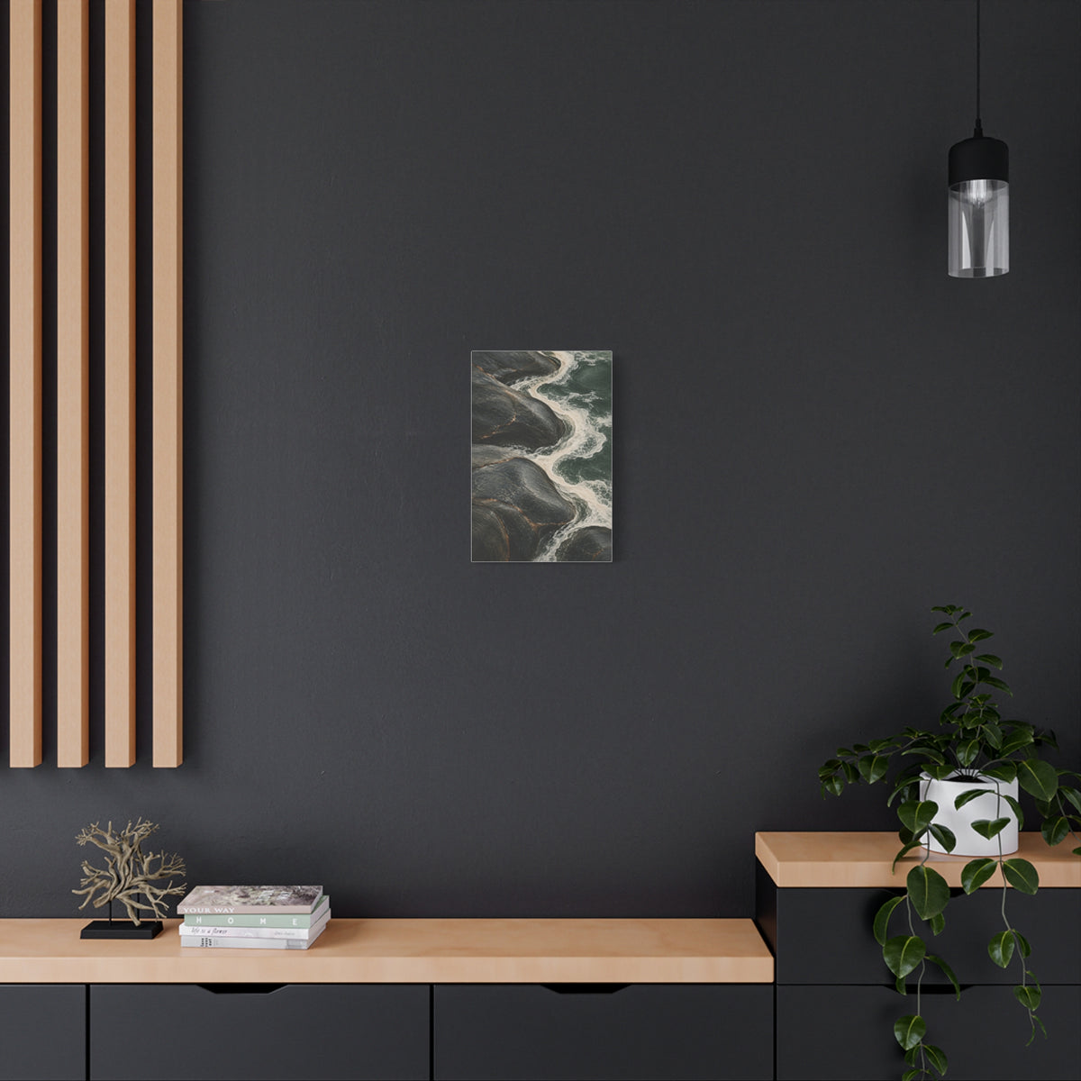 Stone and Tide | Norwegian Coastal Canvas Art
