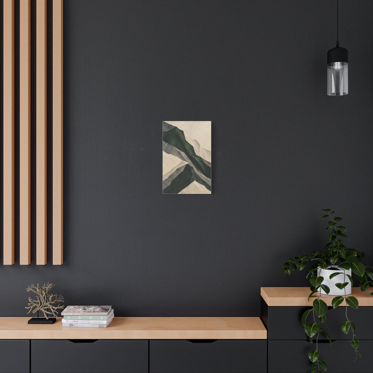 The Mountain Fold | Nordic Abstract Canvas Art