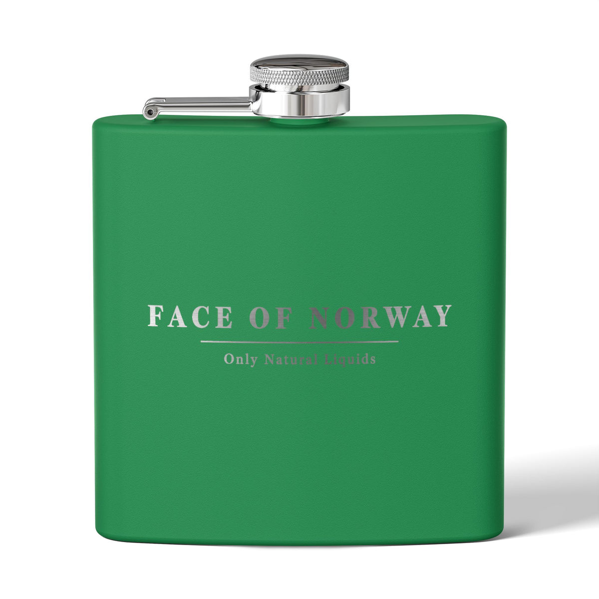 Face of Norway Engraved Hip Flask – 177ml Stainless Steel