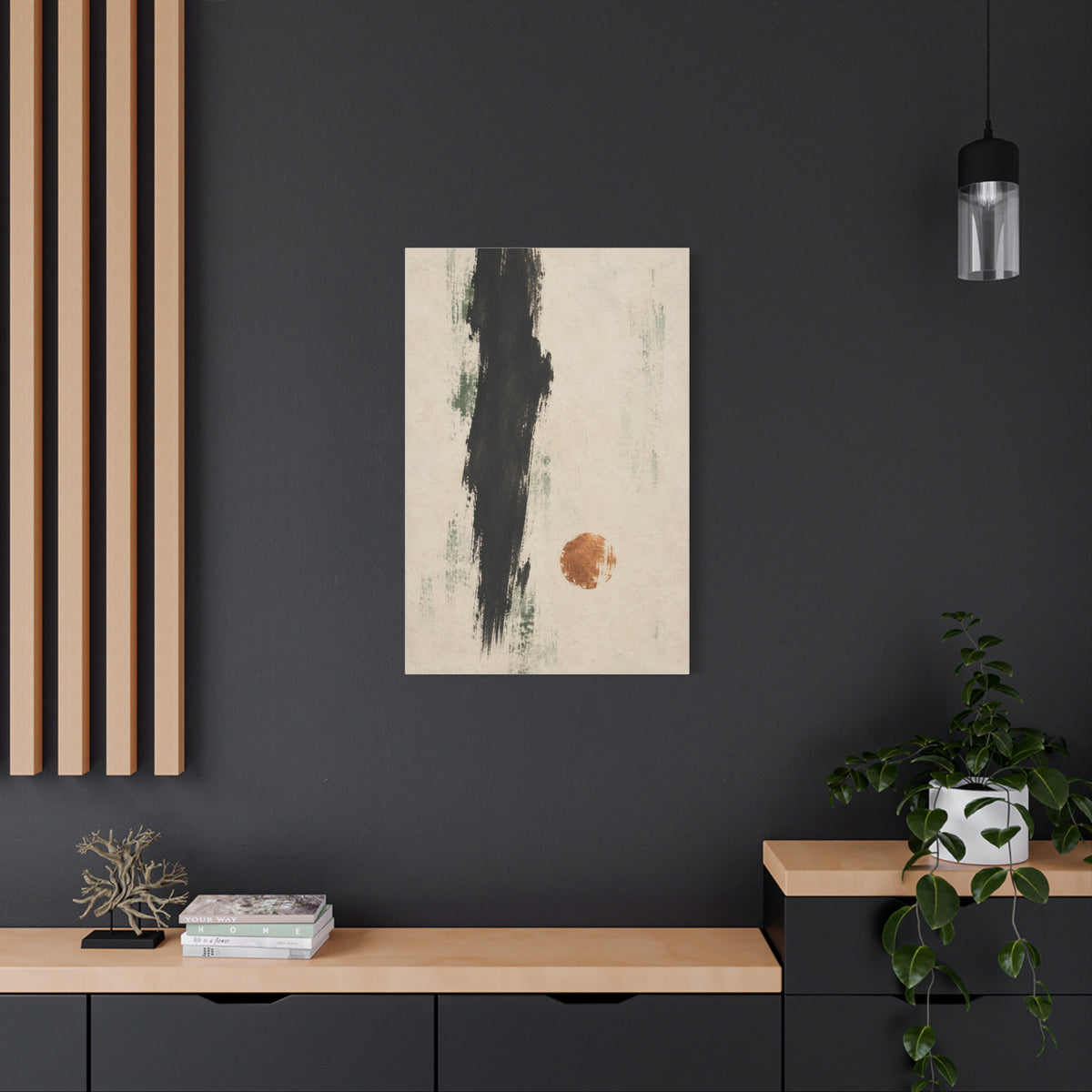 Copper Interval | Nordic Abstract Canvas Art