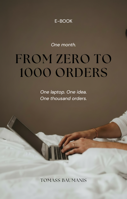 From Zero to 1000 Orders - E-Book Cover