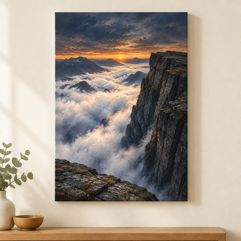 Above the Cloudline | Norwegian Canvas Art