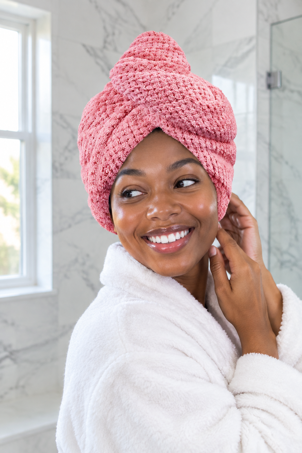 Nordic Hair Towel Wrap – Ultra-Absorbent Microfiber Hair Turban