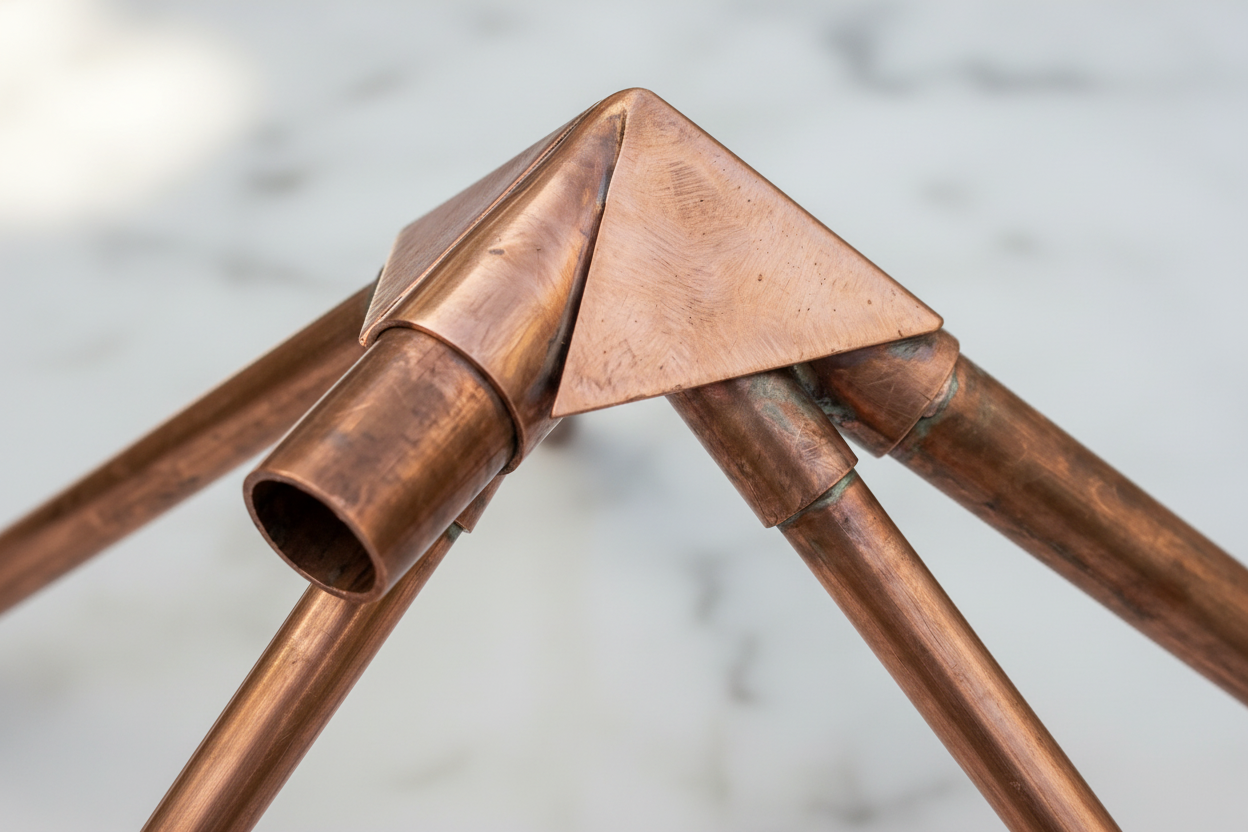 Pure Copper Meditation Pyramid – Sacred Giza Geometry | Face of Norway