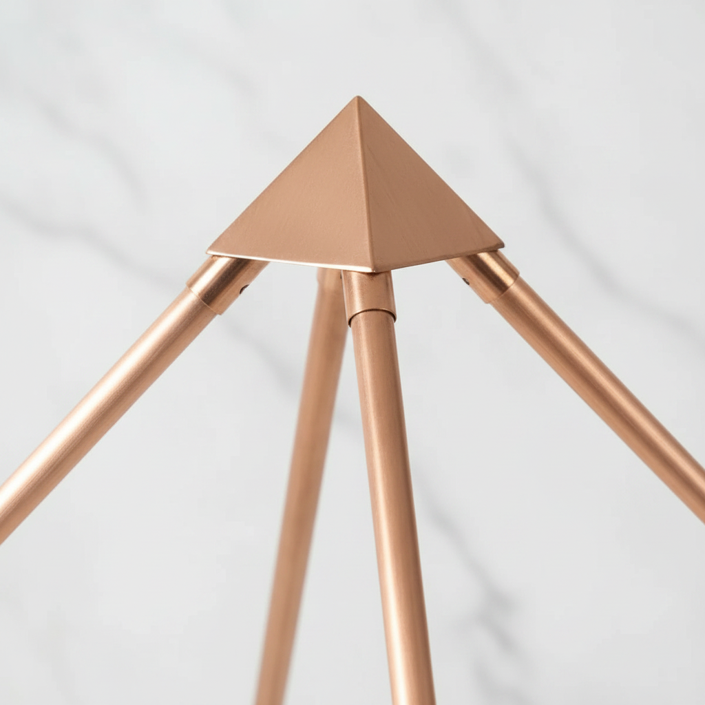 Pure Copper Meditation Pyramid – Sacred Giza Geometry | Face of Norway