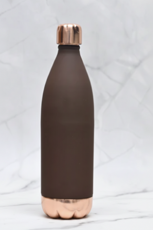 Pure Copper Atlas Silk Bottle — Brown 1000 ml