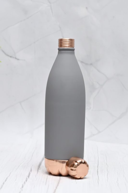 Pure Copper Atlas Silk Bottle — Grey 1000 ml