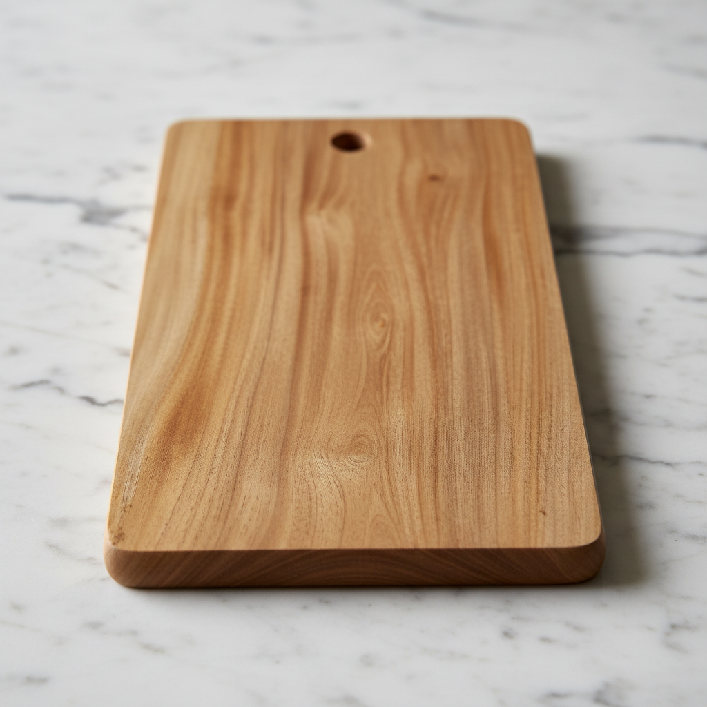Neem Wood Chopping Board Compact Rectangle | Antibacterial & Lightweight