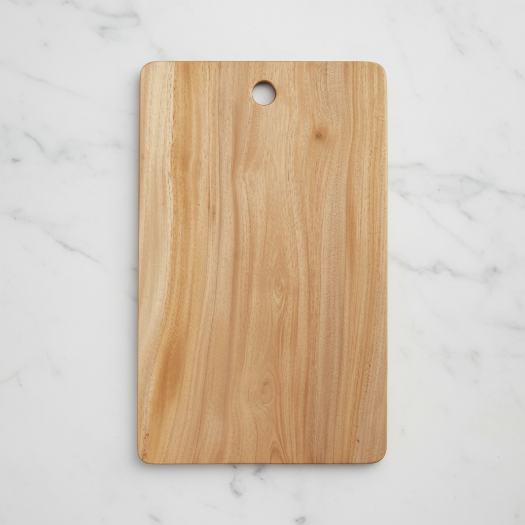 Neem Wood Chopping Board Compact Rectangle | Antibacterial & Lightweight