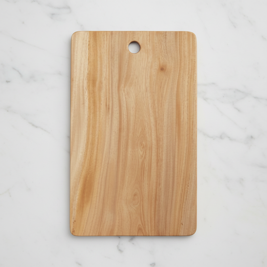 Neem Wood Chopping Board Compact Rectangle | Antibacterial & Lightweight