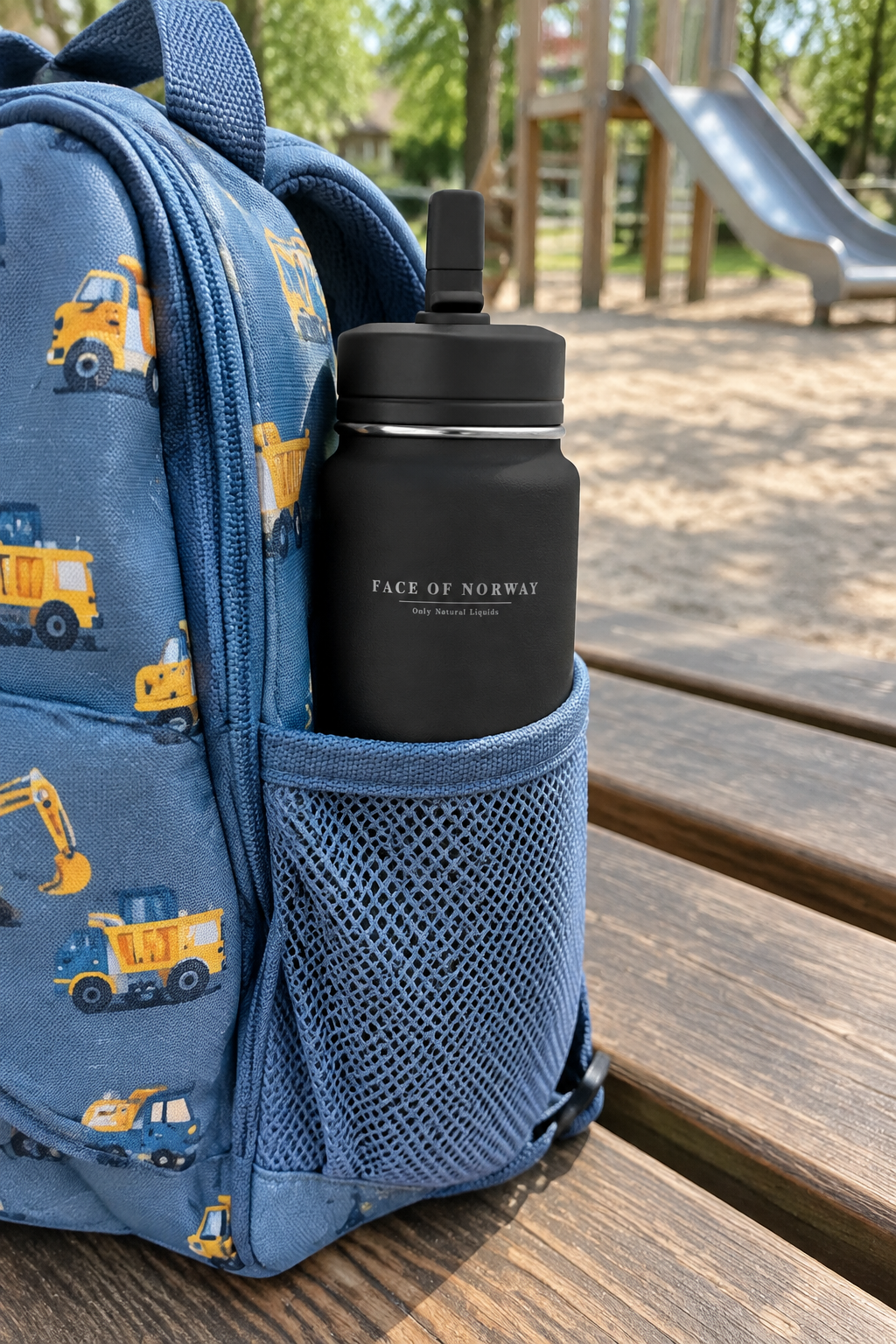 Face of Norway Kids Water Bottle – Engraved 0.41 L Stainless Steel