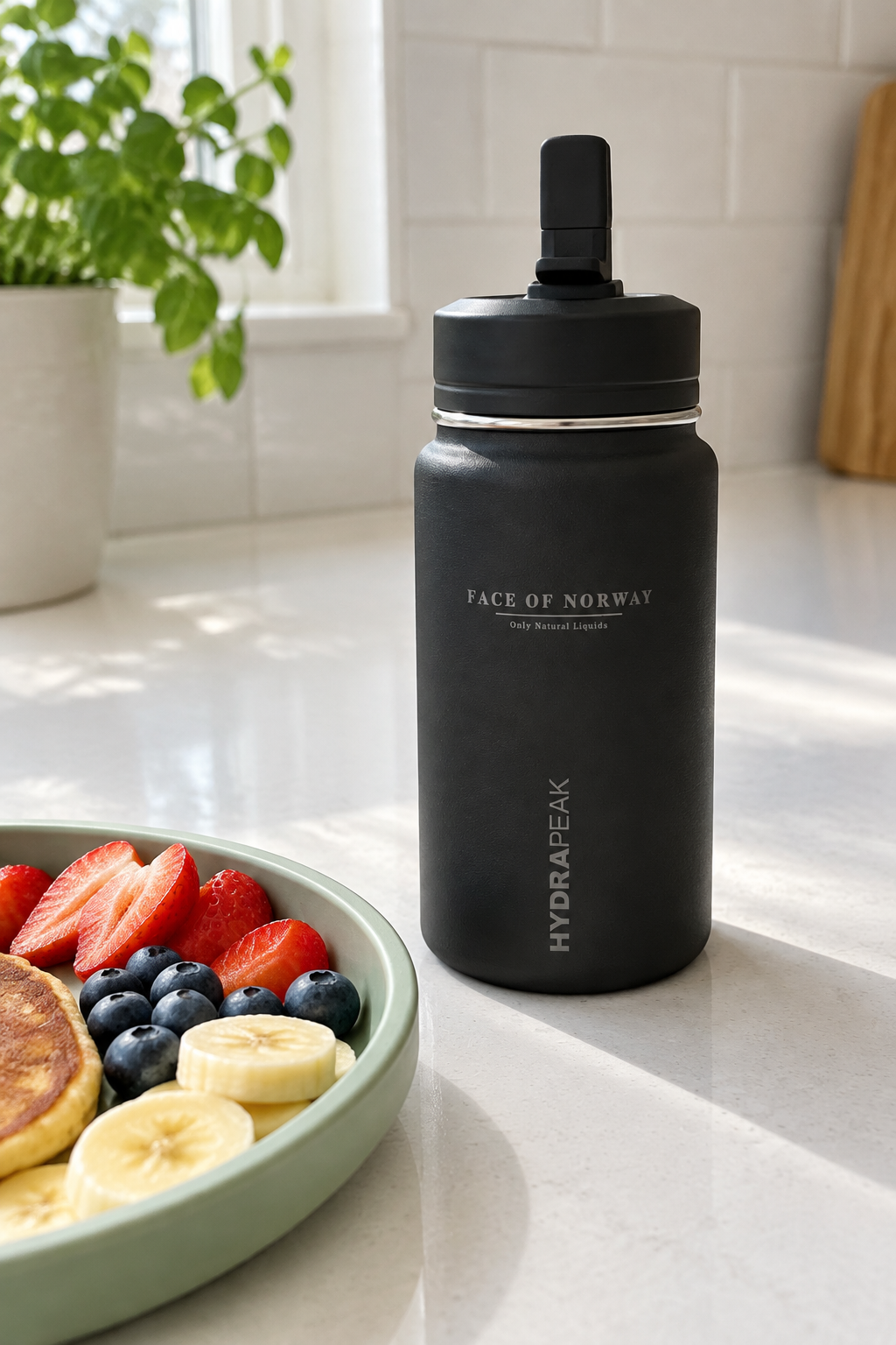 Face of Norway Kids Water Bottle – Engraved 0.41 L Stainless Steel
