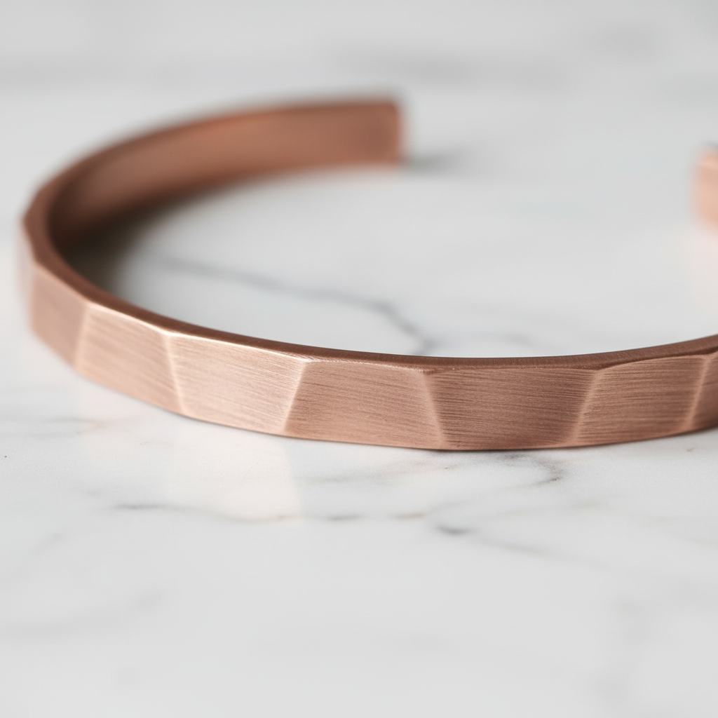 Pure Copper Cuff Bracelet | Handcrafted | Adjustable | Wellness Jewelry | Designed in Norway