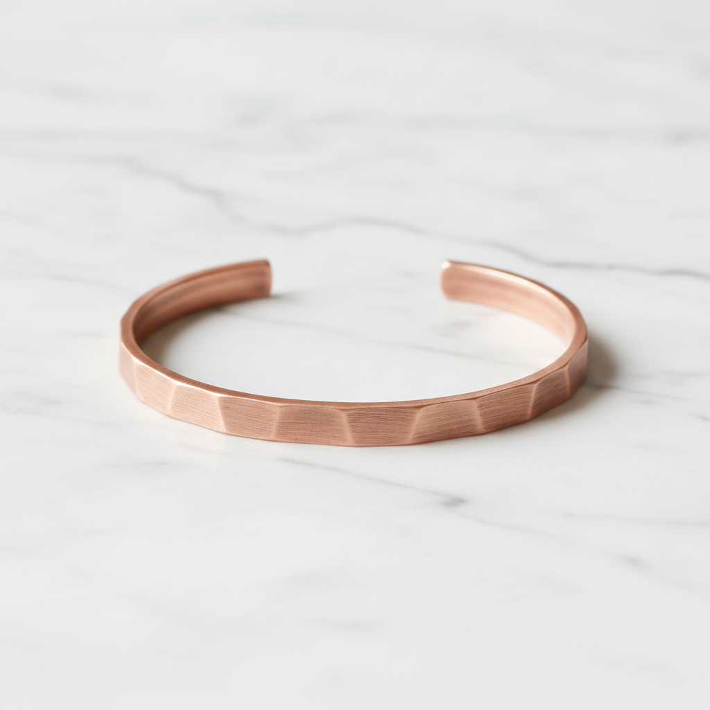 Pure Copper Cuff Bracelet | Handcrafted | Adjustable | Wellness Jewelry | Designed in Norway