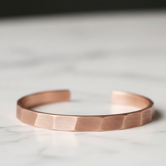 Pure Copper Cuff Bracelet | Handcrafted | Adjustable | Wellness Jewelry | Designed in Norway