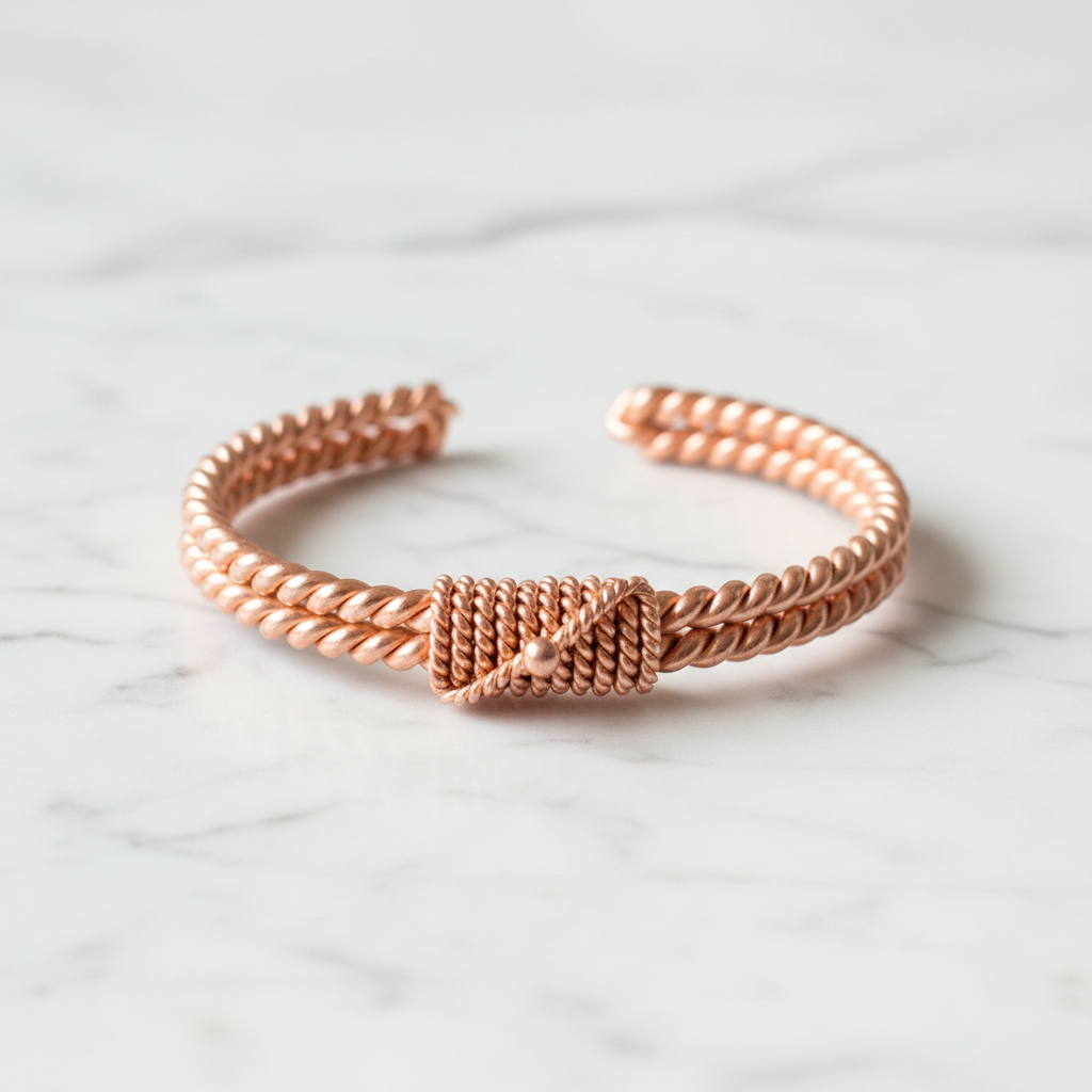 Copper Tensor Ring Bracelet – Pure Copper | Sacred Frequency | Handcrafted