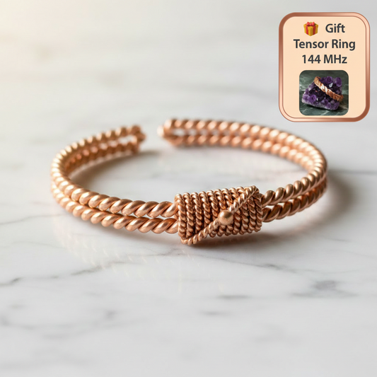 Copper Tensor Ring Bracelet – Pure Copper | Sacred Frequency | Handcrafted