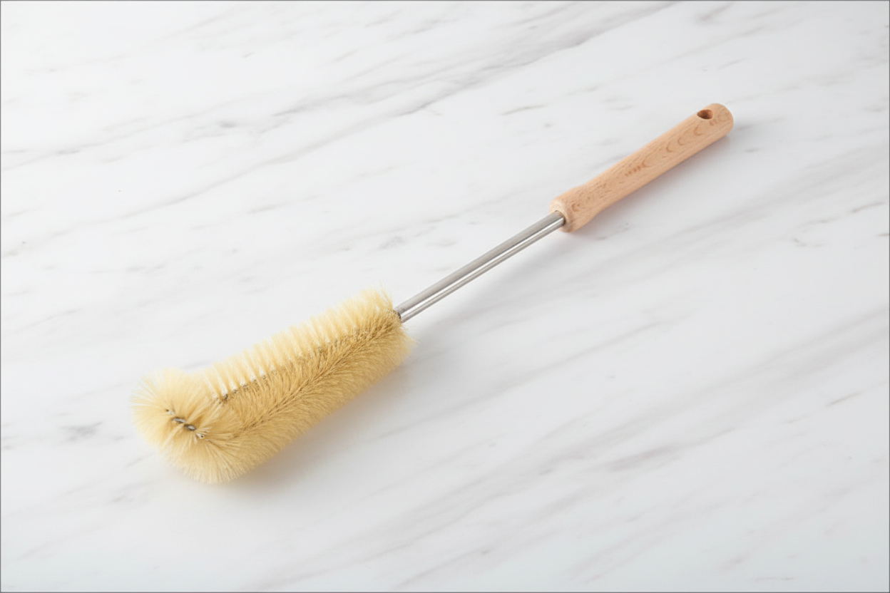 Copper Bottle Cleaning Brush | Long Handle | Soft Bristles | Fits All Copper Bottles