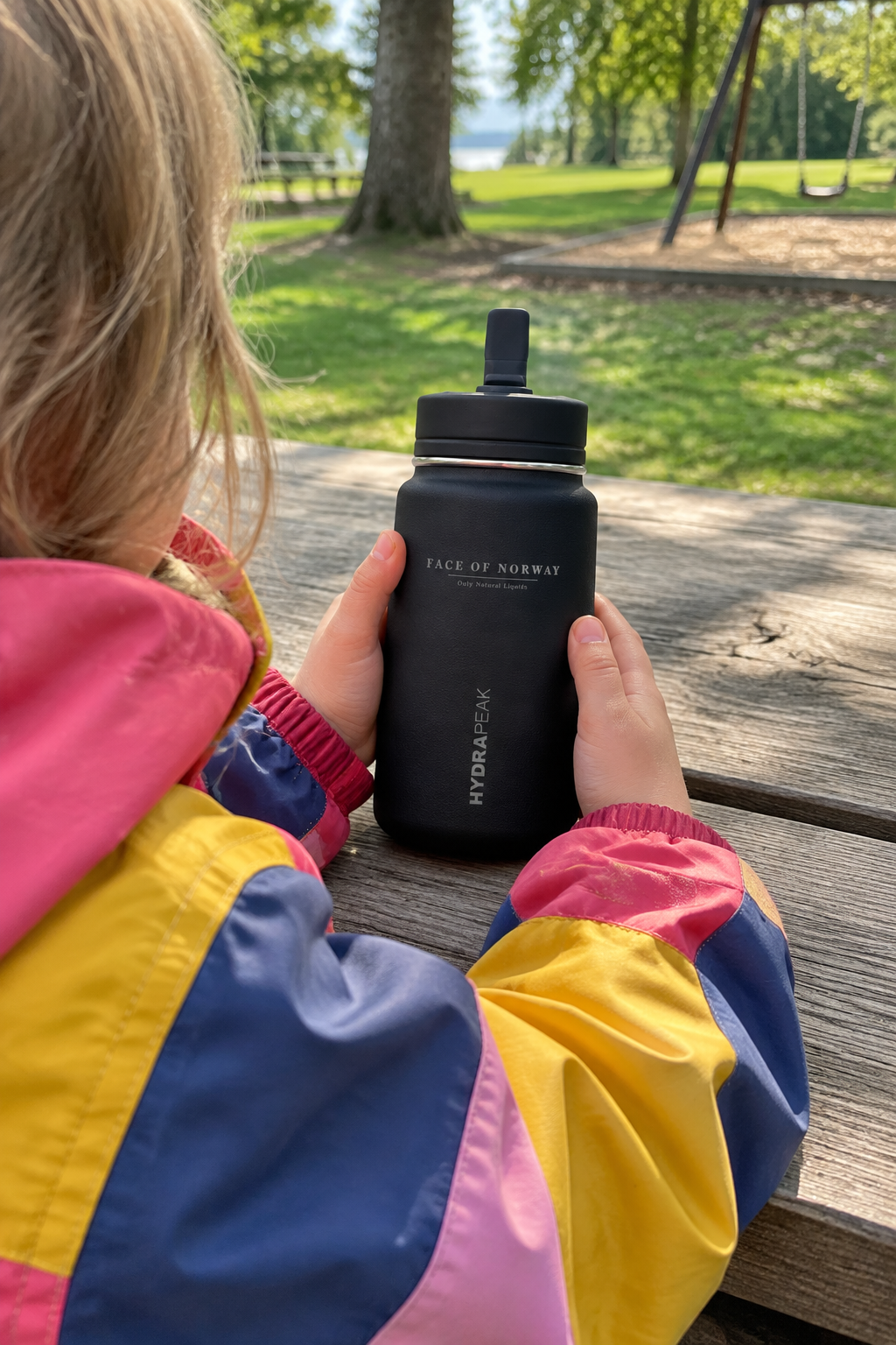 Face of Norway Kids Water Bottle – Engraved 0.41 L Stainless Steel