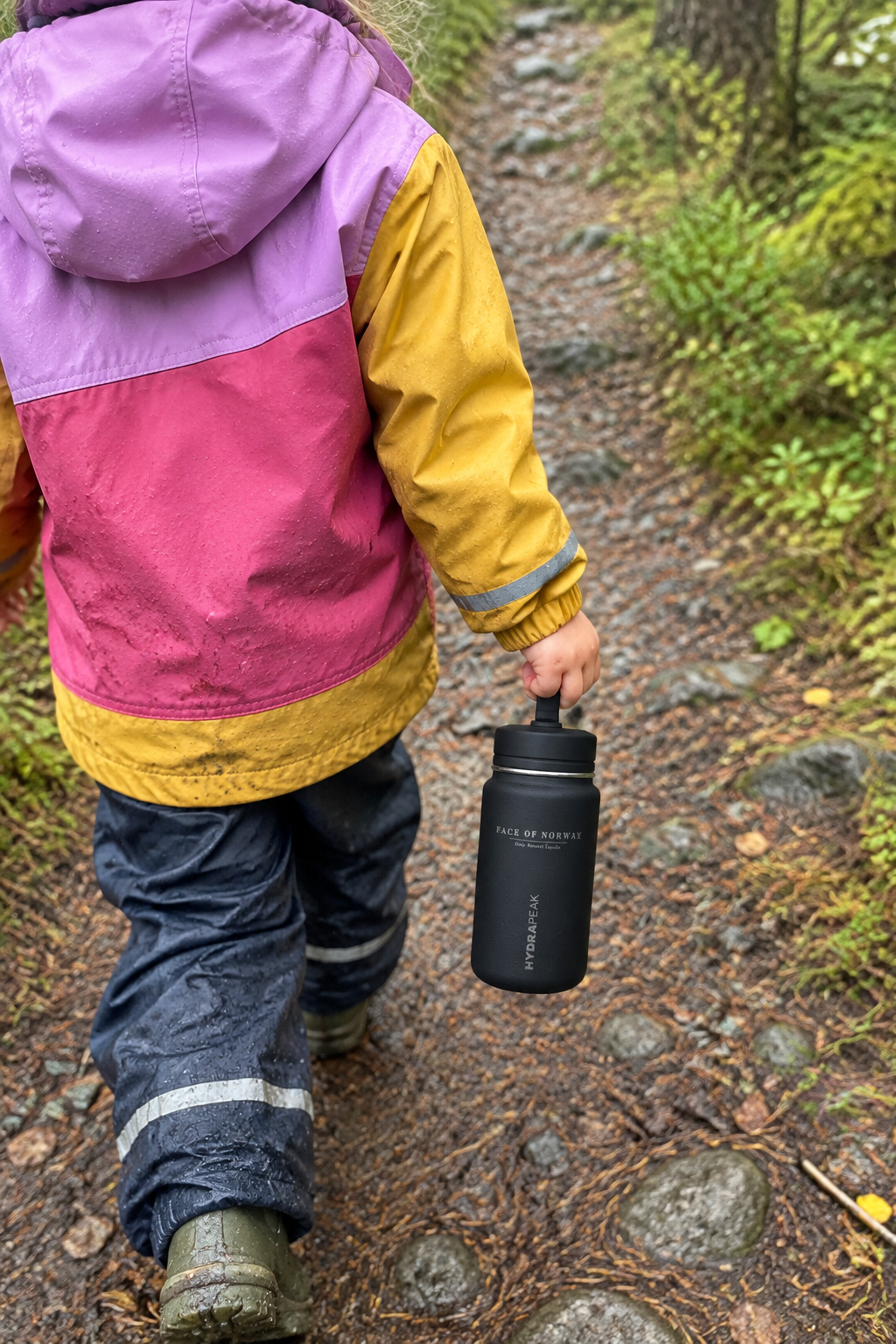 Face of Norway Kids Water Bottle – Engraved 0.41 L Stainless Steel