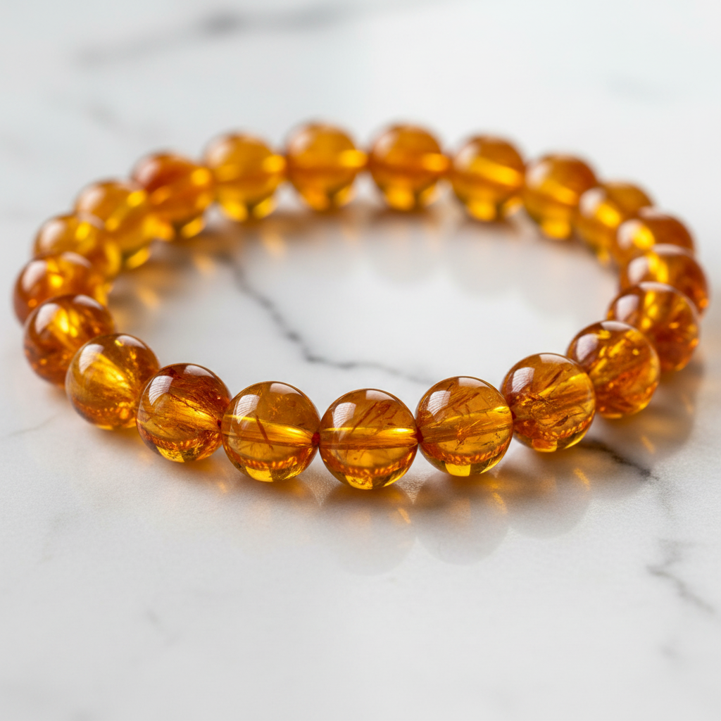 Citrine Bracelet – Stone of Abundance, Wealth & Luxury Life | 8mm & 10mm