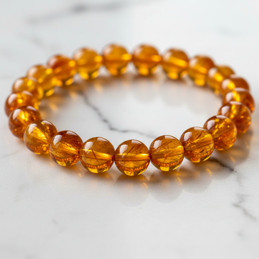 Citrine Bracelet – Stone of Abundance, Wealth & Luxury Life | 8mm & 10mm