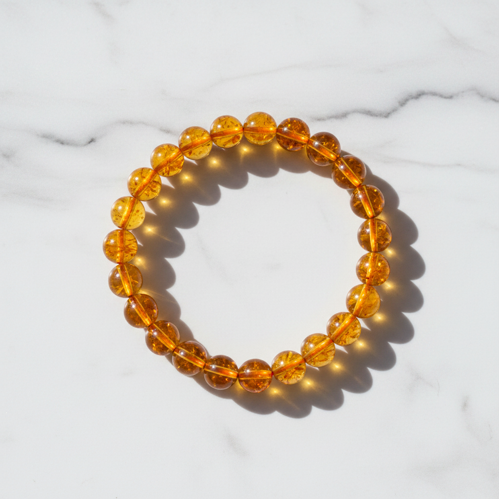 Citrine Bracelet – Stone of Abundance, Wealth & Luxury Life | 8mm & 10mm