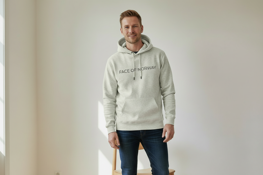 Face of Norway Oatmeal Heather Hoodie | Soft Nordic Fleece