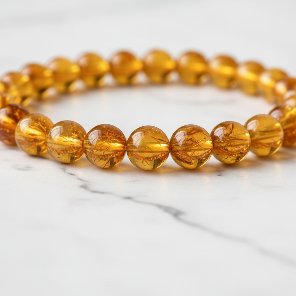 Citrine Bracelet – Stone of Abundance, Wealth & Luxury Life | 8mm & 10mm