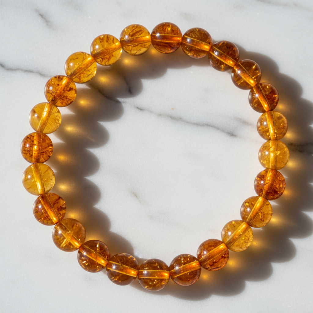 Citrine Bracelet – Stone of Abundance, Wealth & Luxury Life | 8mm & 10mm