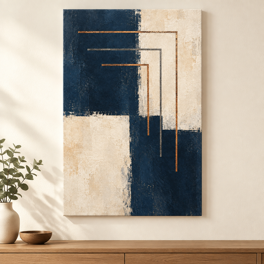 Copper Echo | Nordic Abstract Canvas Art
