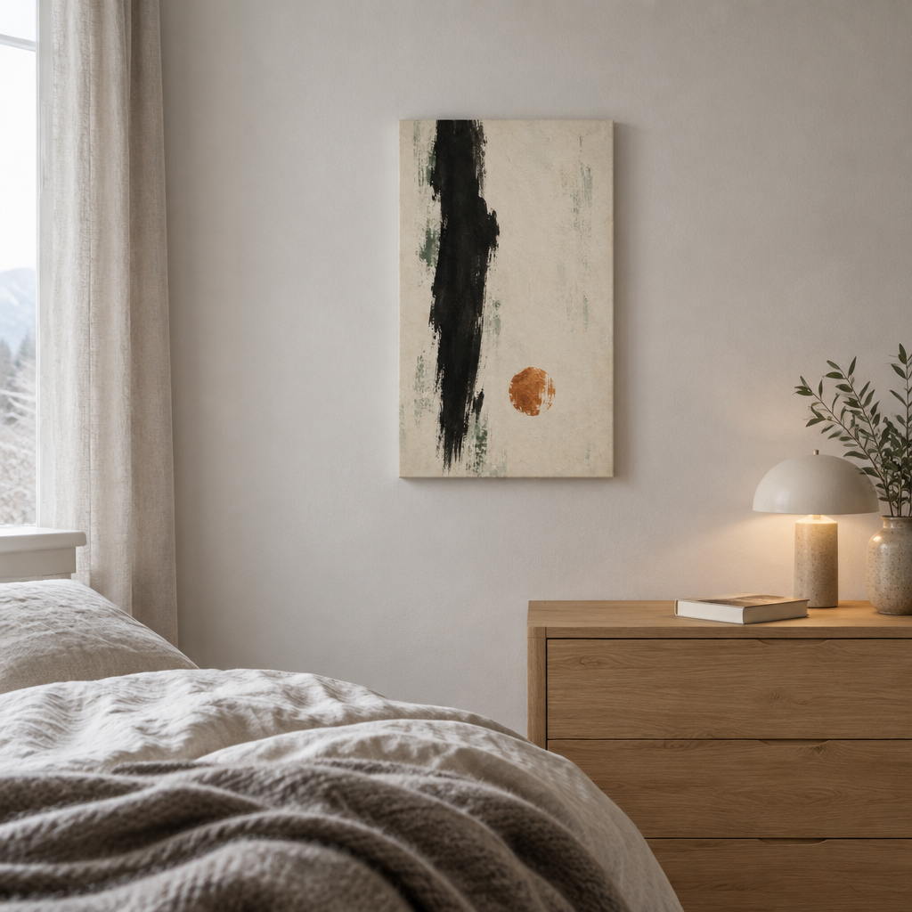 Copper Interval | Nordic Abstract Canvas Art