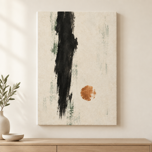 Copper Interval | Nordic Abstract Canvas Art