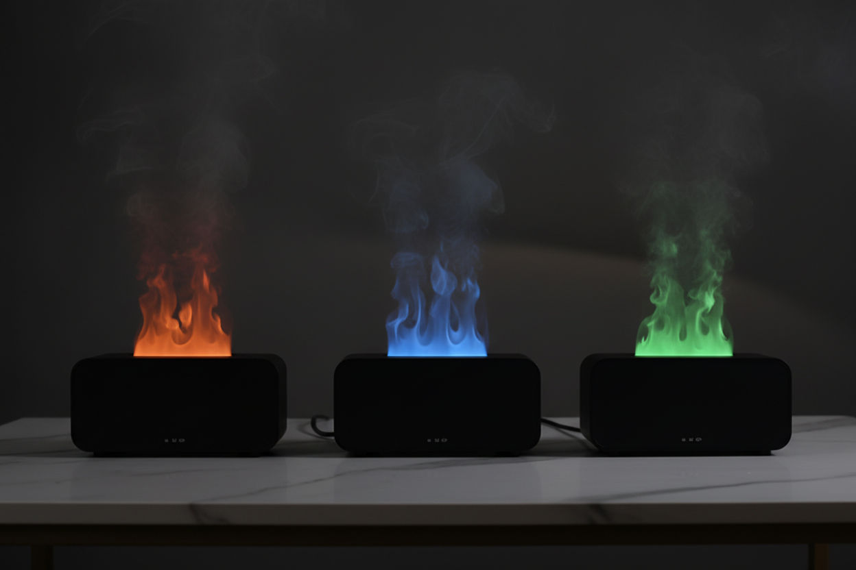 Aroma Diffuser with LED Flame Effect – Flameless | Nordic Wellness