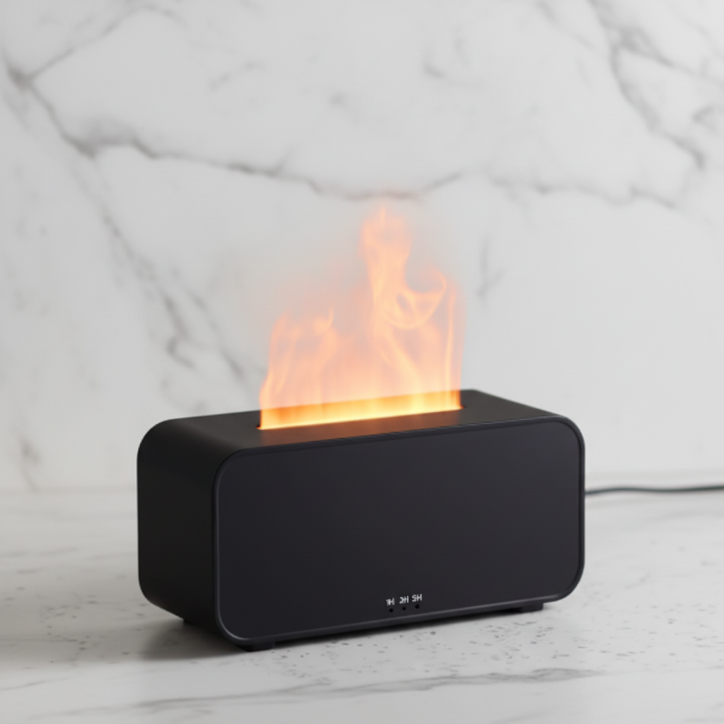 Aroma Diffuser with LED Flame Effect – Flameless | Nordic Wellness