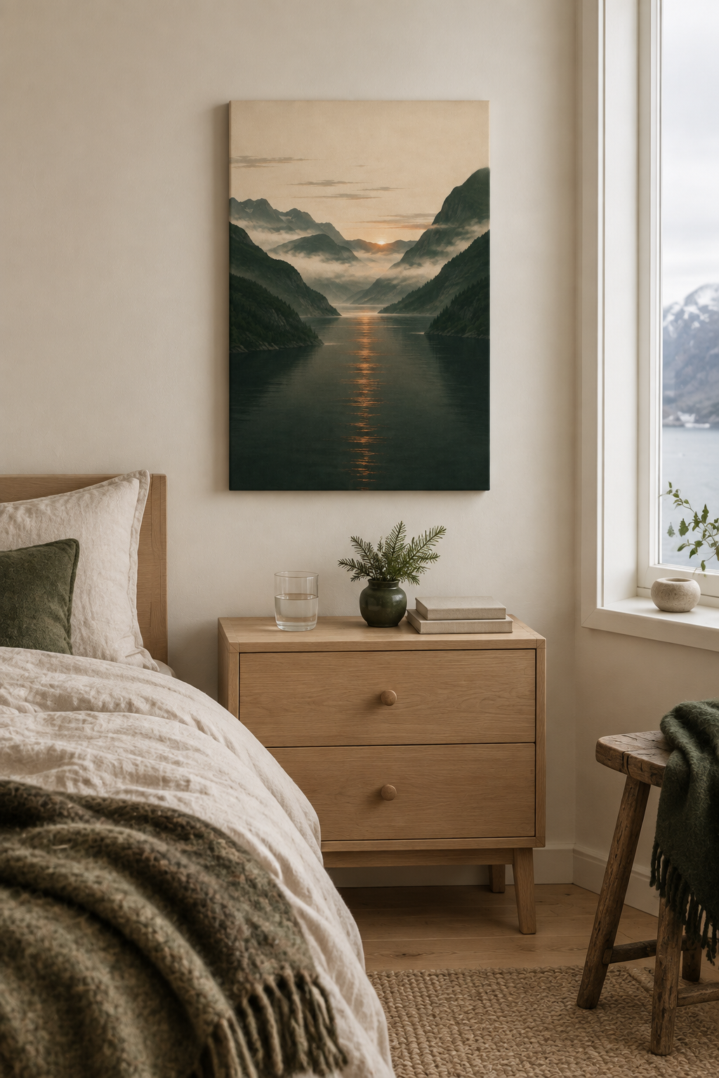 Fjord at First Light | Norwegian Canvas Art
