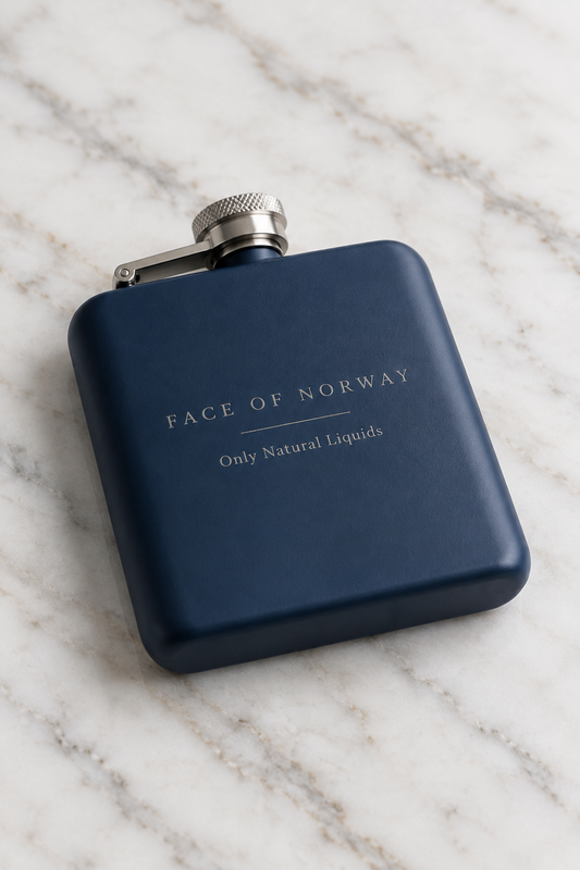 Face of Norway Engraved Hip Flask – 177ml Stainless Steel