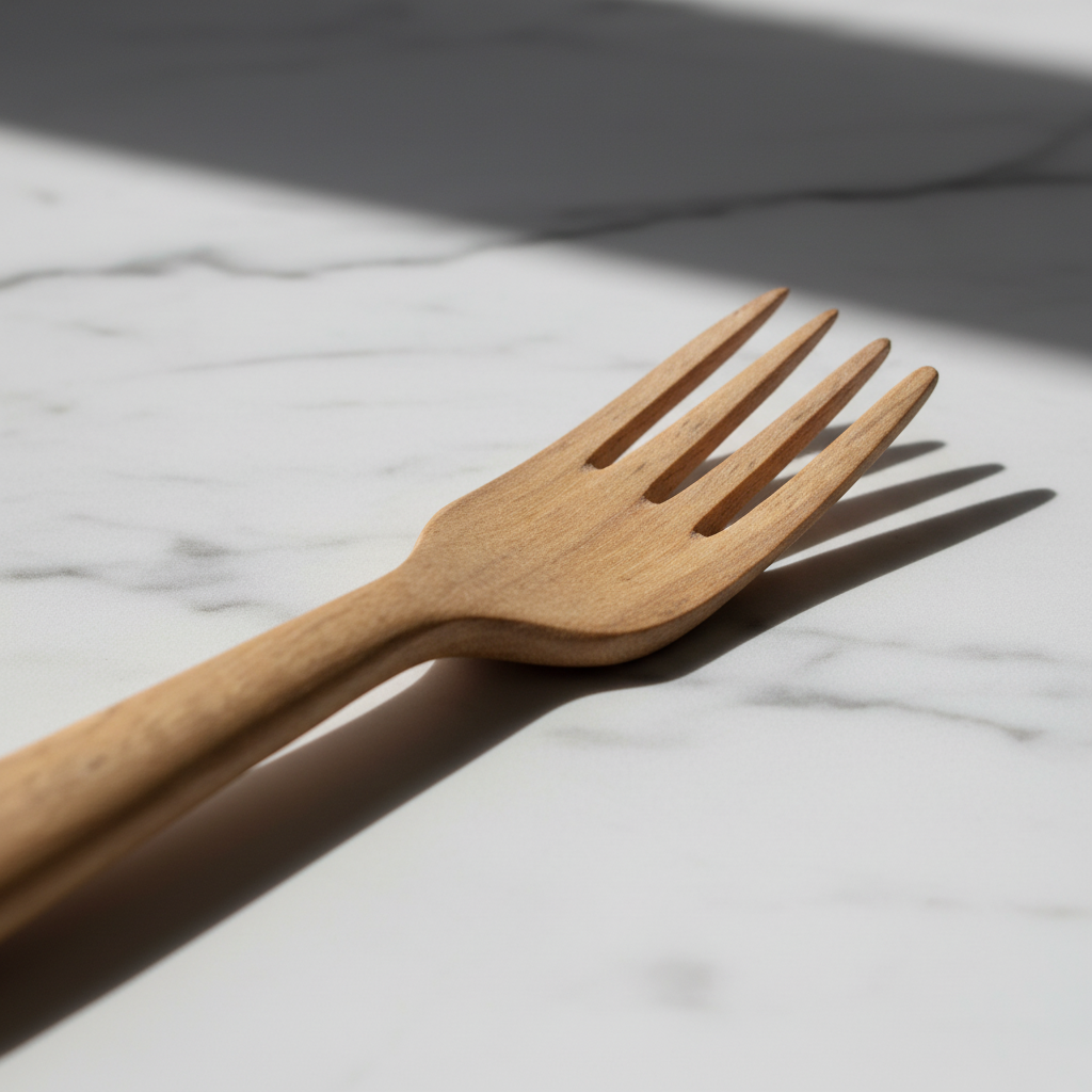 Neem Wood Fork | Handcrafted Antibacterial Eco Cutlery