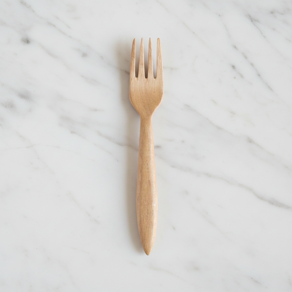 Neem Wood Fork | Handcrafted Antibacterial Eco Cutlery