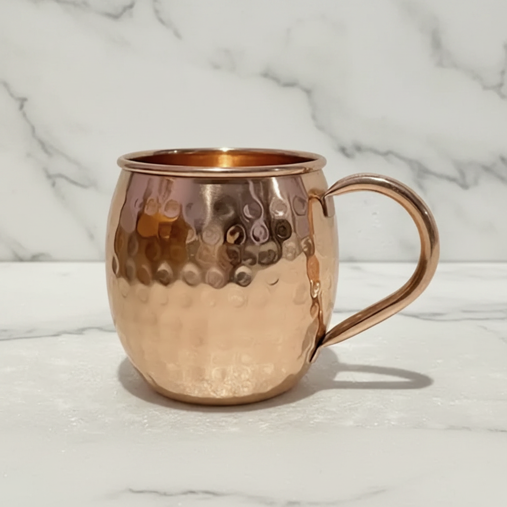 Moscow Mule Copper Barrel Mugs – Hammered Design | Set of 6, 8 or 12