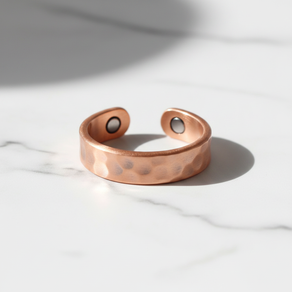 Pure Copper Hammered Open Ring | Joint Pain Relief